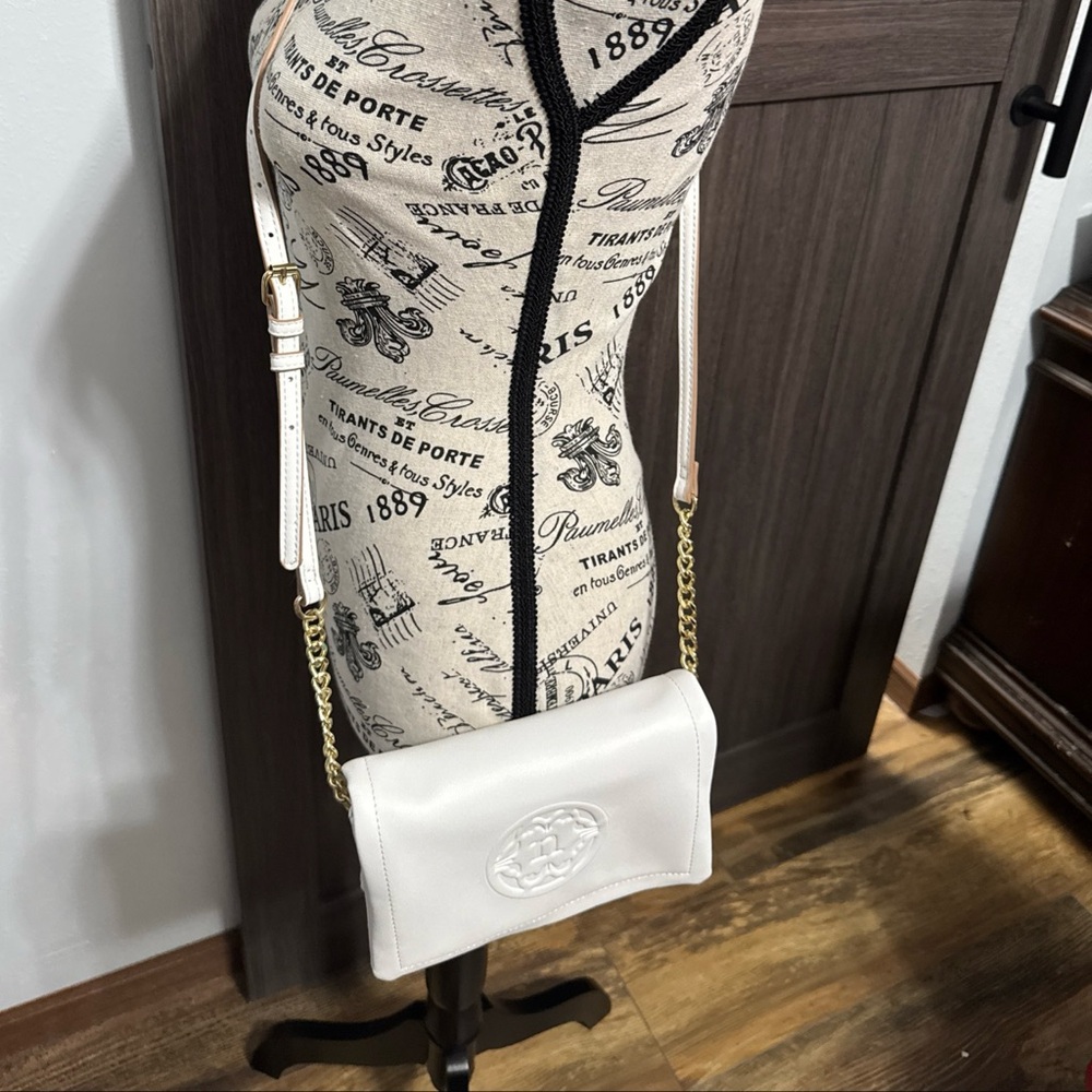 Nanette Lepore Small Cross-Body Handbag White Purse NWT